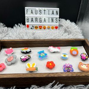 ☠️😈NEW 14 PC Cutsey Shoe Charms for Crocs, Purses, Bracelets, Wristbands😈